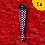 »»» 5er DEHNUNGSSET CHECKER ACRYL EXPANDER DEHNUNGSSTAB PIERCING pink 3-8 mm 8344